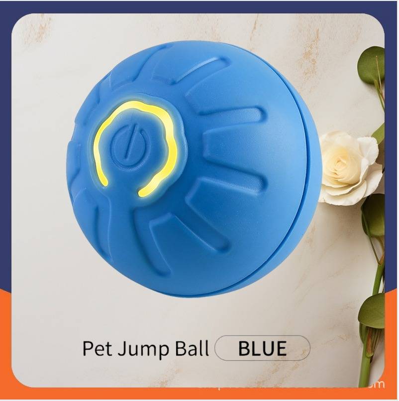 Interaktiver Haustierspielzeugball für Katzen und kleine Hunde Blue