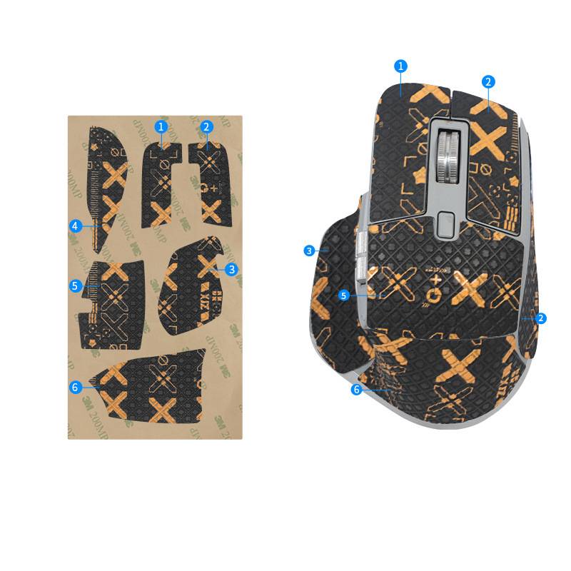Verbesserte Griff-Mausaufkleber für Logitech MX Master 3S Gold