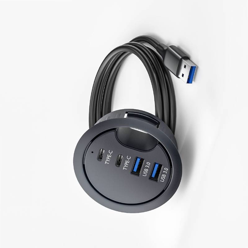 USB 3.0 Hub - 2A + 2C Ports für schnelle Datenübertragung
