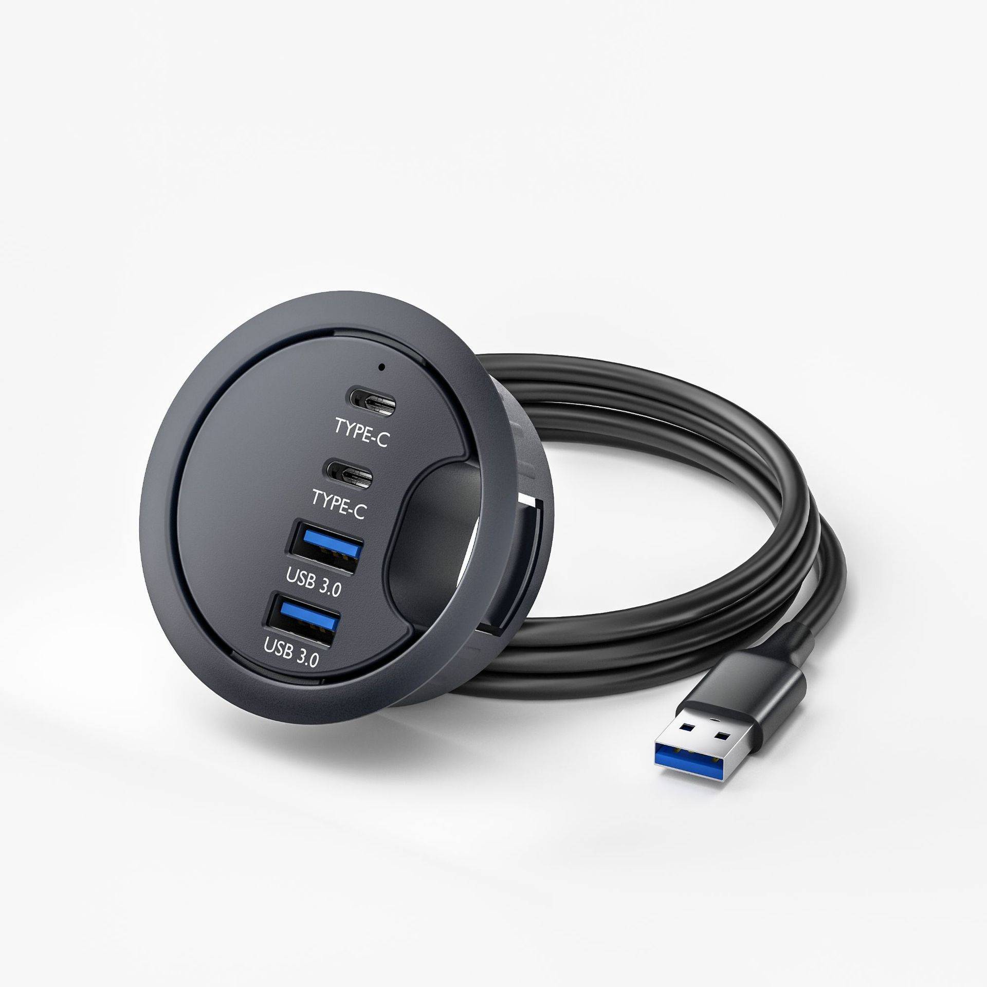 USB 3.0 Hub - 2A + 2C Ports für schnelle Datenübertragung