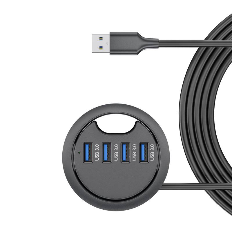 USB 3.0 4-Port Hub: High-Speed Datenübertragung & Erweiterung