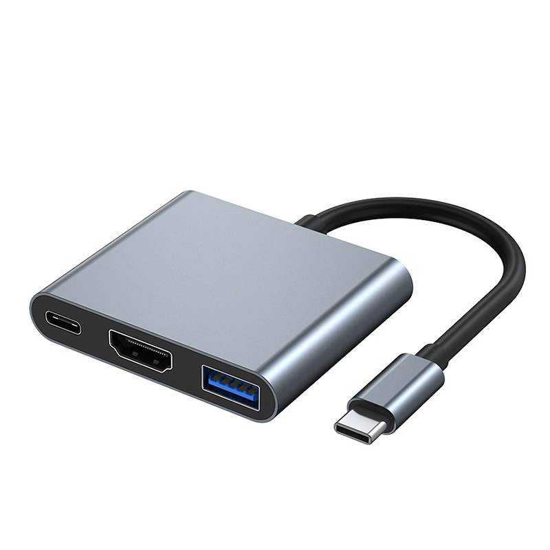 Hochwertiger 4K30Hz USB-C Hub mit 100W PD-Aufladung