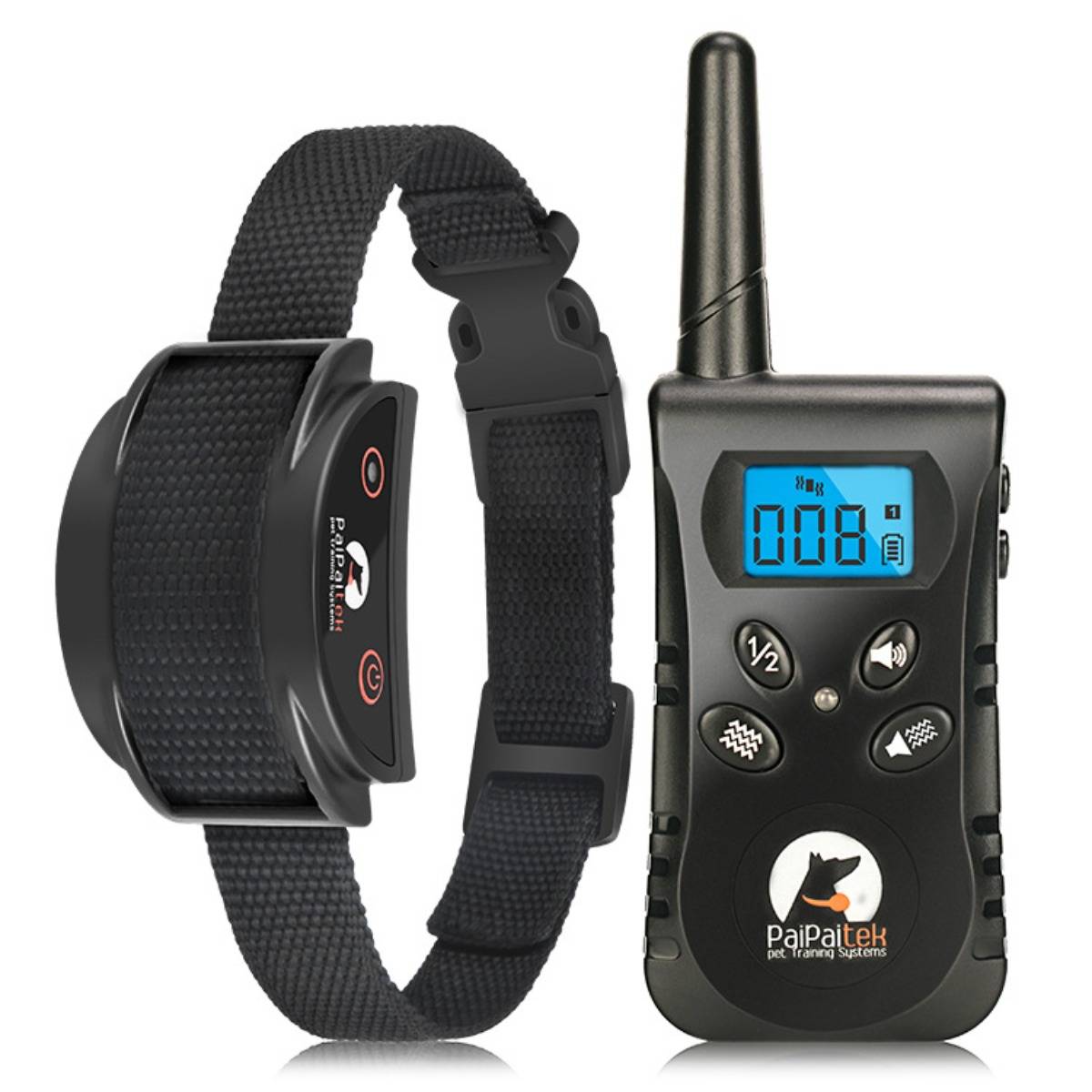 Ferngesteuertes Hundeerziehungshalsband – kein Stromschlag, 10 Vibrationsstufen, wasserdicht (IP67), 500 m Reichweite, wiederaufladbar