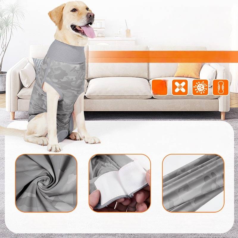 Hunde-Schutzanzug: Atmungsaktiver Post-OP &amp; Anti-Leck Body XL