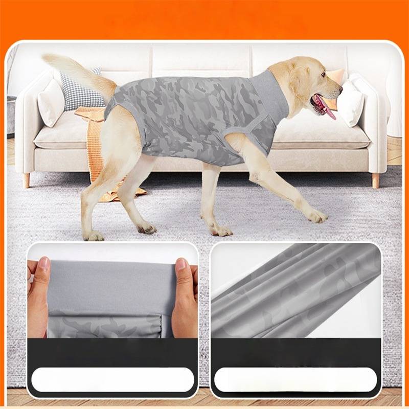 Hunde-Schutzanzug: Atmungsaktiver Post-OP &amp; Anti-Leck Body XL