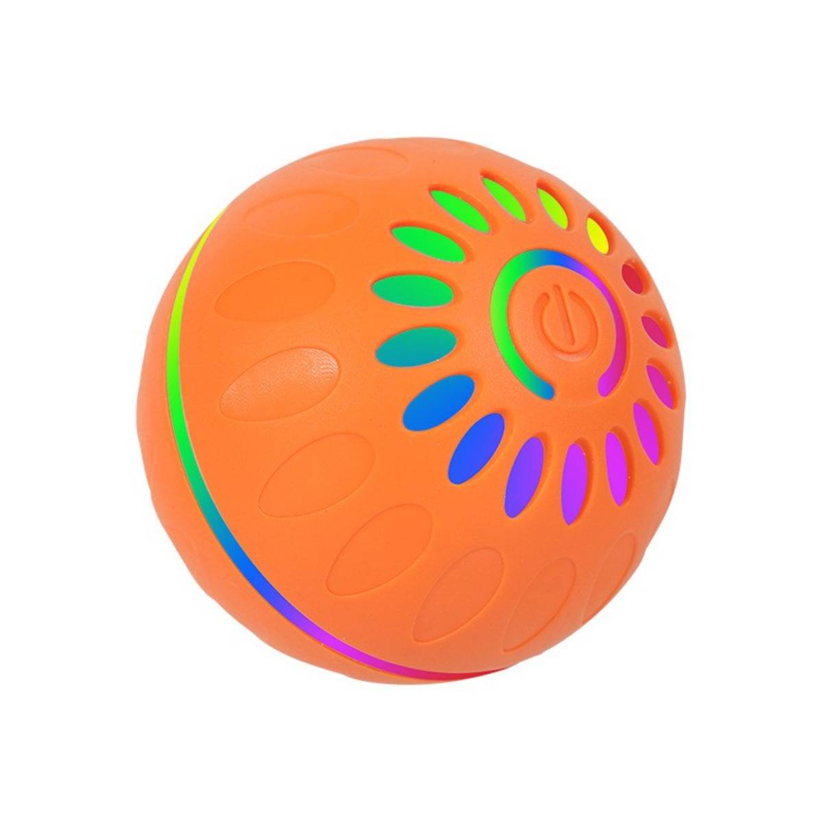 Interaktiver LED-Haustierball - Selbstbewegend & Wiederaufladbar für Katzen & Hunde Orange