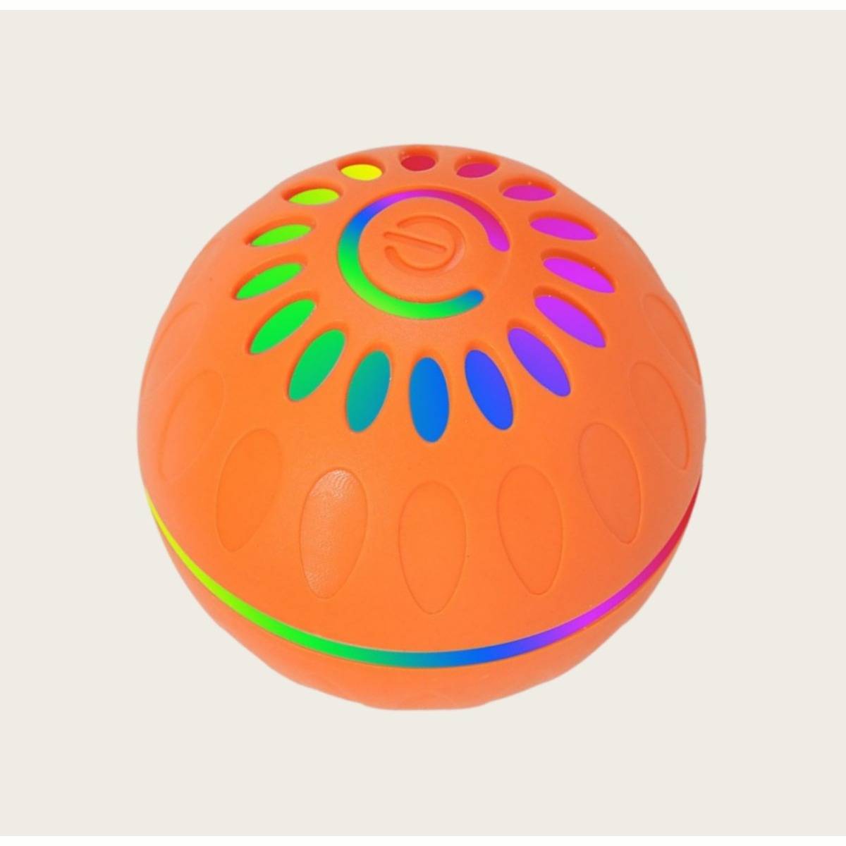 Interaktiver LED-Haustierball - Selbstbewegend &amp; Wiederaufladbar für Katzen &amp; Hunde Orange