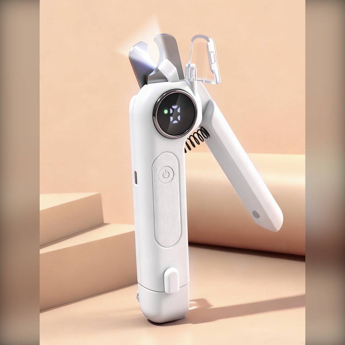 2-in-1 Tiernagelknipser & -schleifer mit LED-Licht – Sichere & einfache Tierpflege White