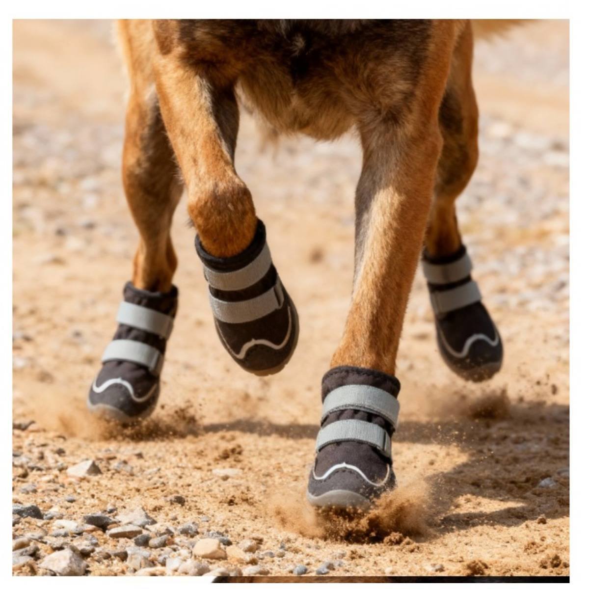 4er Set Hundeschuhe - Outdoor Sport Schutzstiefel für kleine, mittlere und große Hunde L
