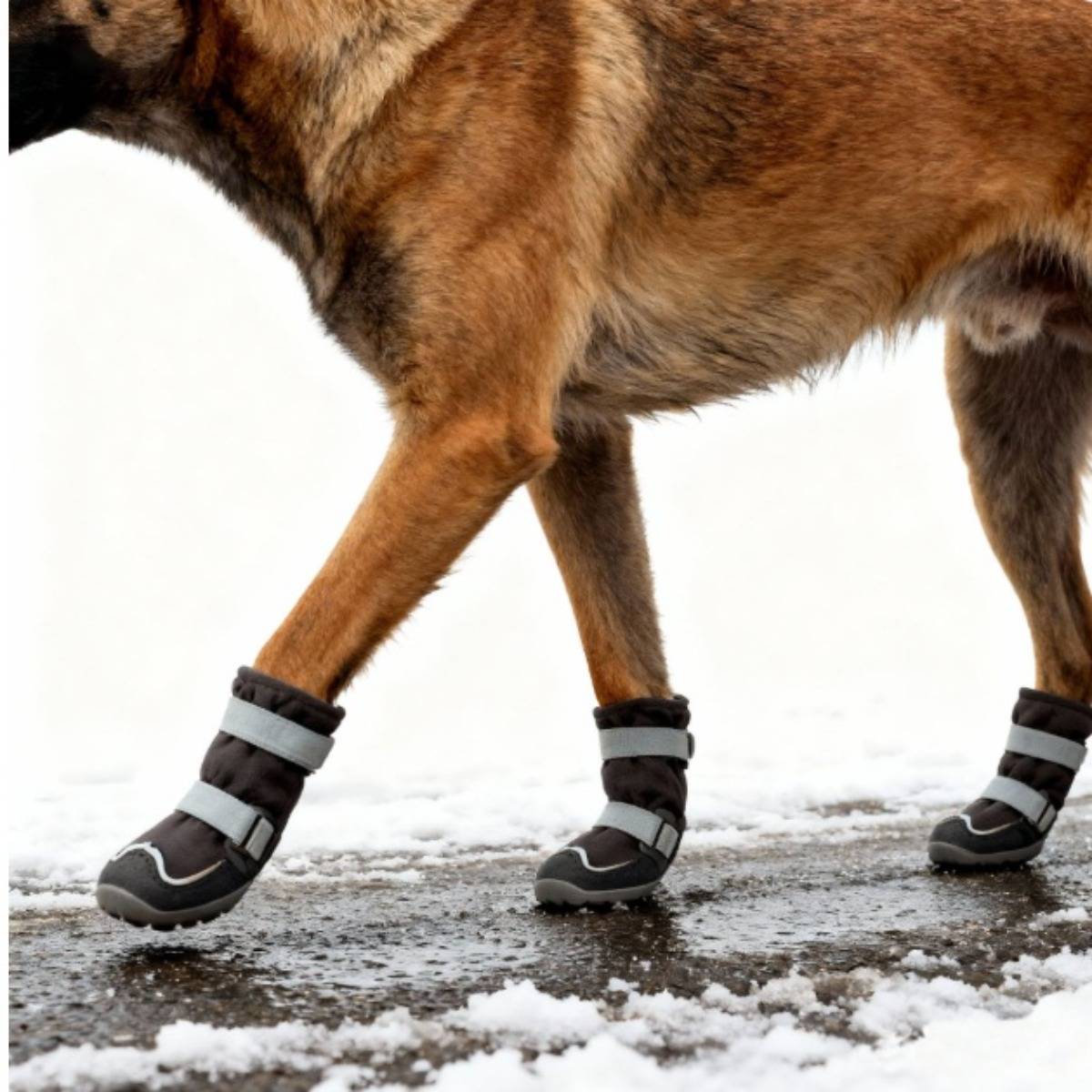 4er Set Hundeschuhe - Outdoor Sport Schutzstiefel für kleine, mittlere und große Hunde L