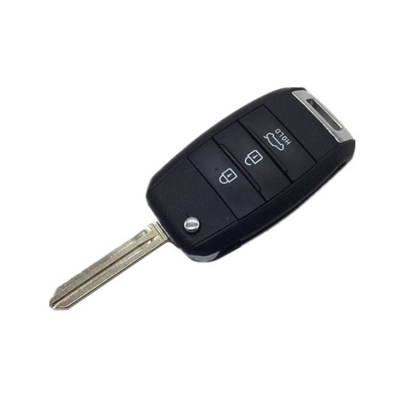 Ersatz Autoschlüssel Gehäuse für Hyundai Kia 3 Tasten Klappschlüssel (Rechts Nut)