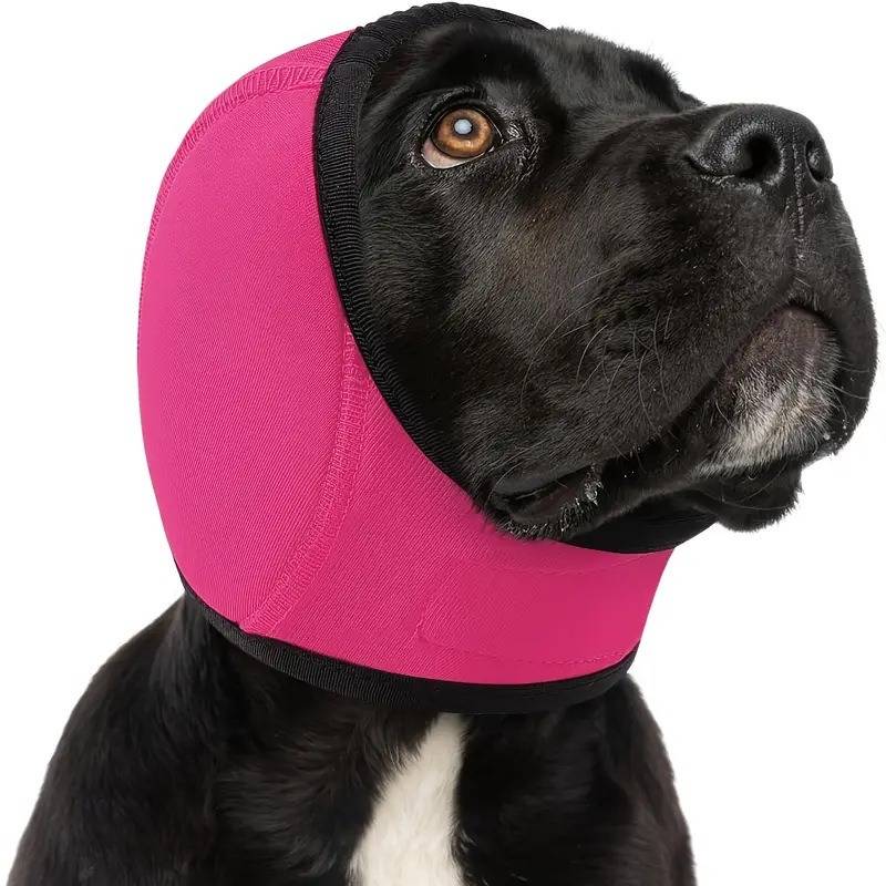 Wasserdichte Hunde-Badehaube für den Sommer - Ohrenschutz & Angstlinderung Red L
