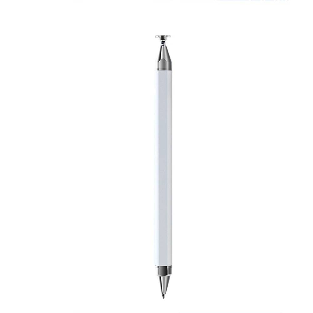 3-in-1 magnetischer kapazitiver Stylus für Tablets und Smartphones - Universeller Touchscreen-Stift, kompatibel mit Apple, Samsung und Huawei White