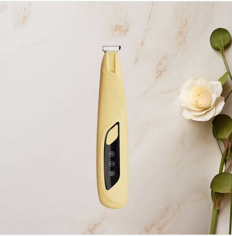 Professioneller Pfotenhaarschneider für Haustiere mit LED-Licht Yellow