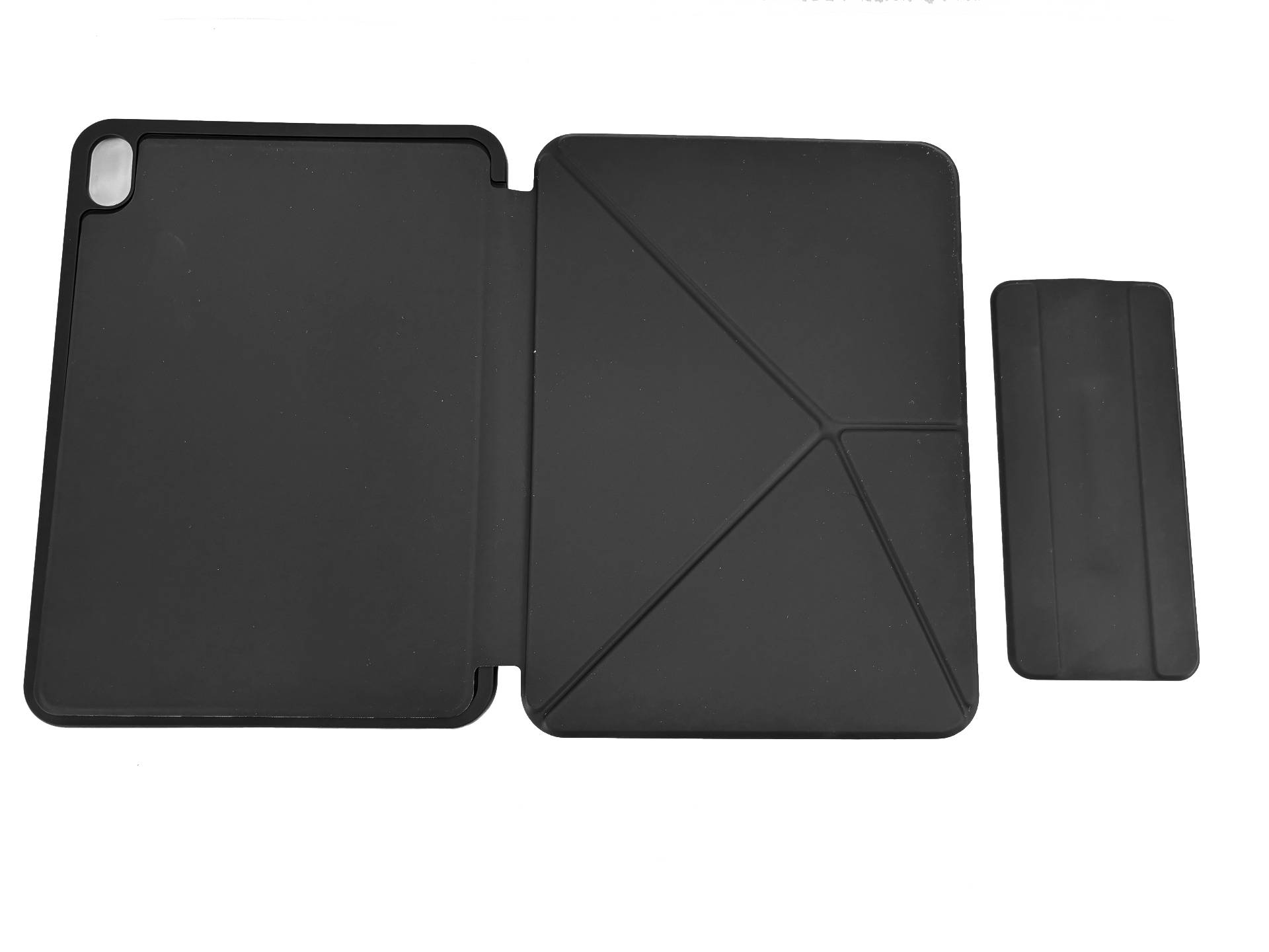 Magnetisches Doppelseitiges Lederhülle Schutzhülle - Magnetisch 8Pro - Schwarz - Kompatibel mit iPad 10. Generation (10,9 Zoll) / iPad 11 (A16) [202