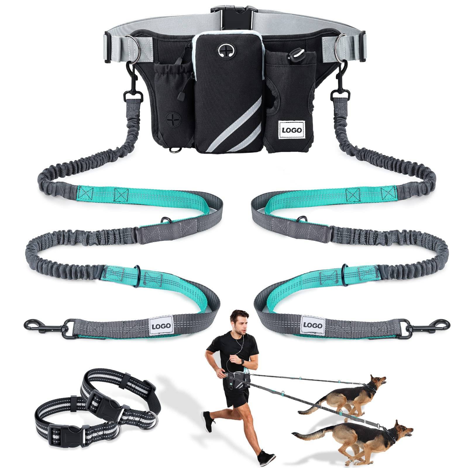 Outdoor-Haustier-Trainings-Hüfttaschen-Set für freihändiges Laufen mit Hund