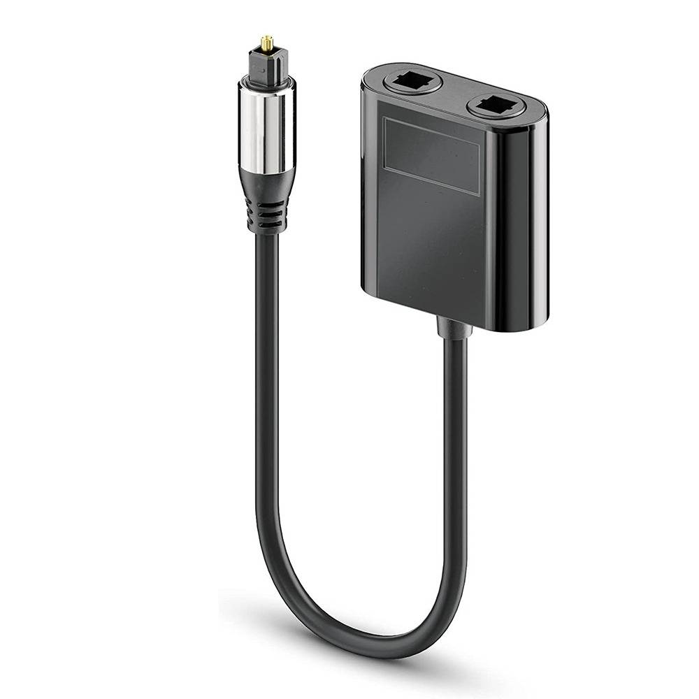 0,25 m Optischer Audio Fiber Splitter - 1 Eingang auf 2 Ausgänge Toslink SPDIF Adapter