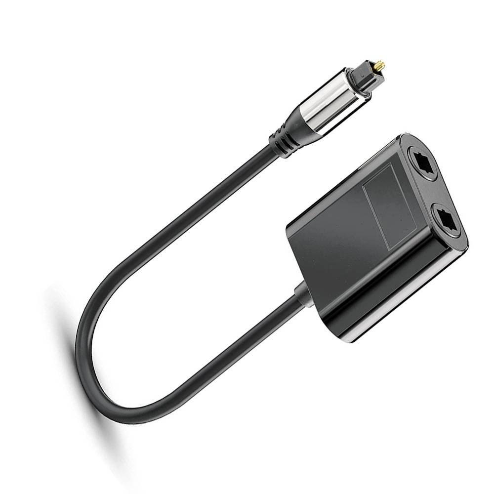 0,25 m Optischer Audio Fiber Splitter - 1 Eingang auf 2 Ausgänge Toslink SPDIF Adapter