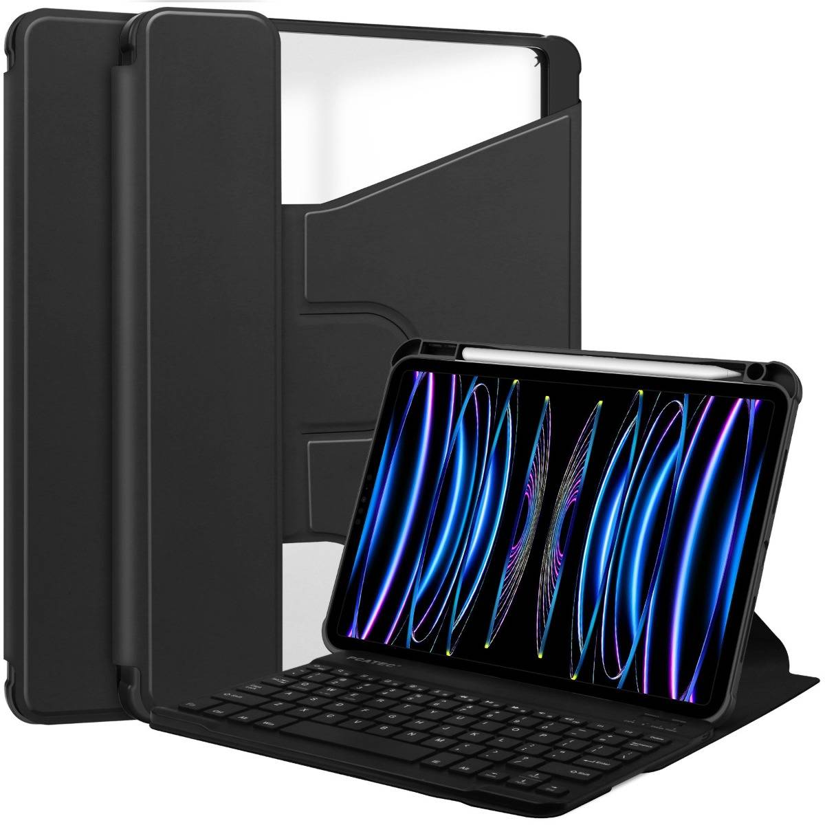 Drehbare Acryl-Bluetooth-Tastaturhülle für iPad 11 & 10.9 Zoll