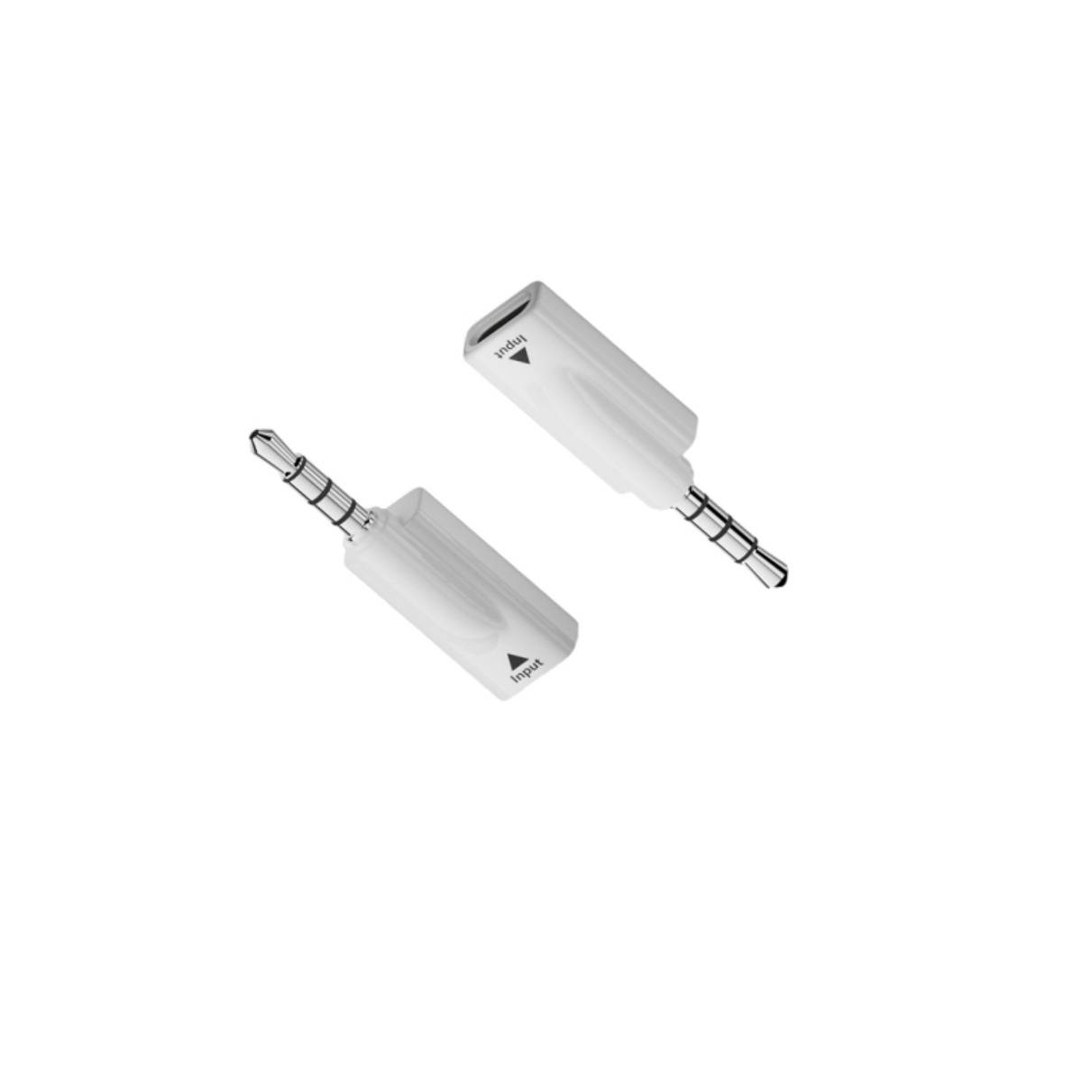 3,5mm zu USB-C Buchse Audioadapter (2er-Pack) mit DAC, 16bit/48KHz, Weiß
