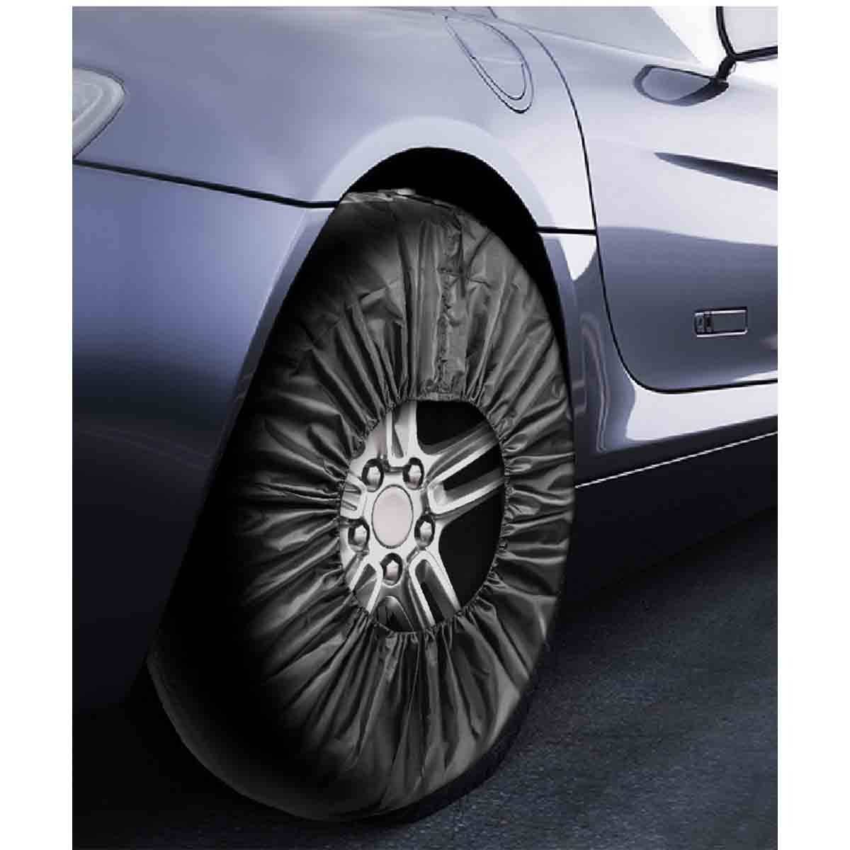 Schwarze 190T Polyester Taffeta Reifenhülle - Schützen Sie Ihre Reservereifen L
