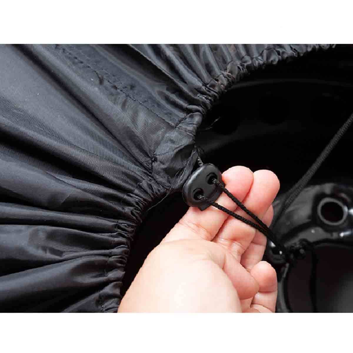Schwarze 190T Polyester Taffeta Reifenhülle - Schützen Sie Ihre Reservereifen L