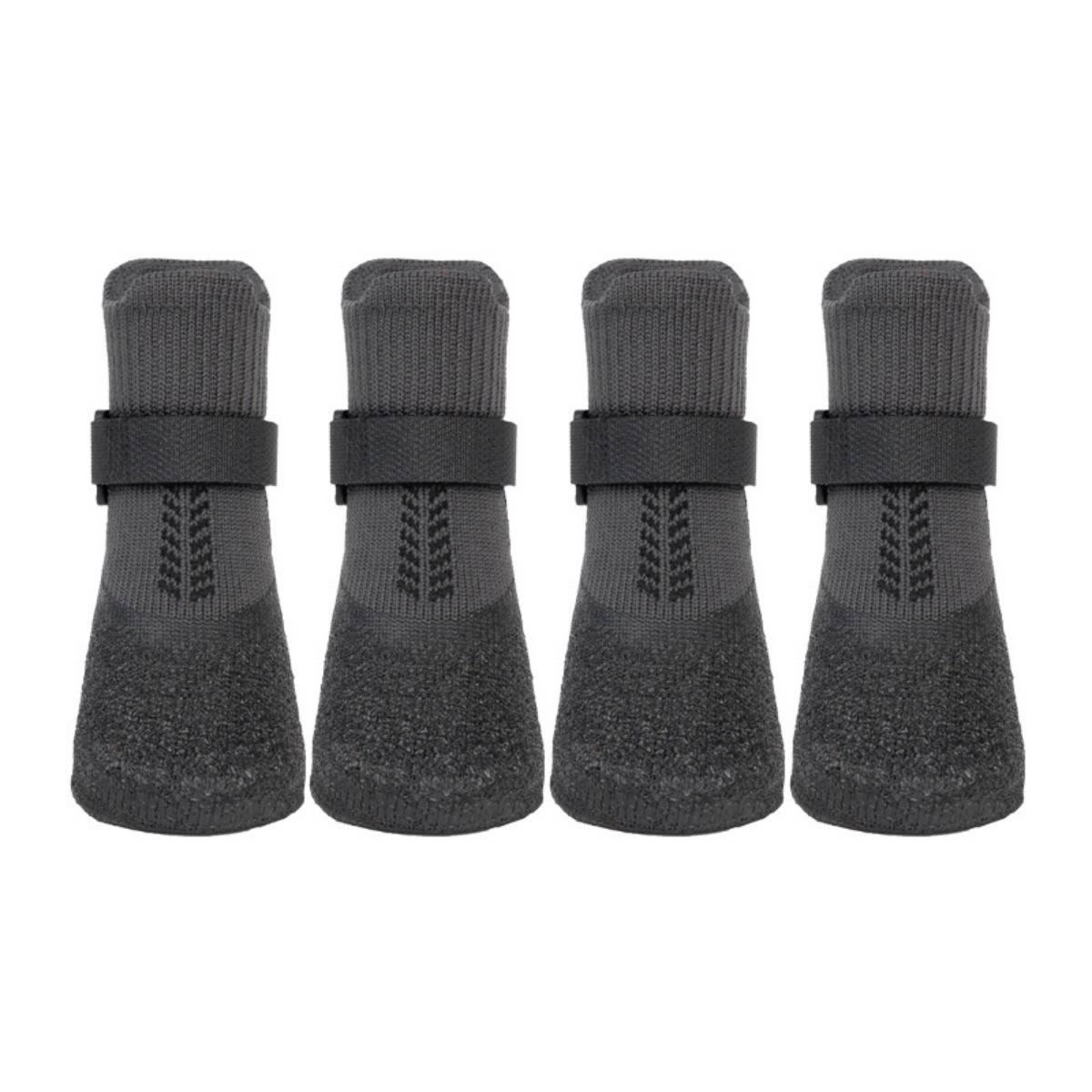 Wasserdichte Anti-Rutsch-Hundeschuhe - 4er-Pack, Verbesserter Halt & Schutz M