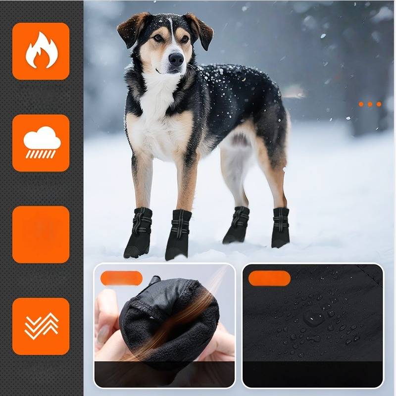 Wasserdichte, rutschfeste Hundeschuhe für Outdoor-Abenteuer – Pfotenschutz S