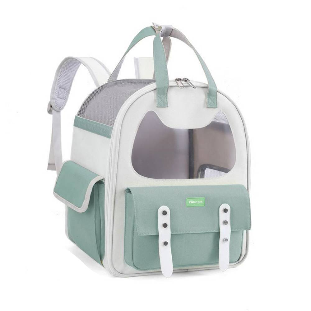 Bequemer Haustier-Tragerucksack White+green
