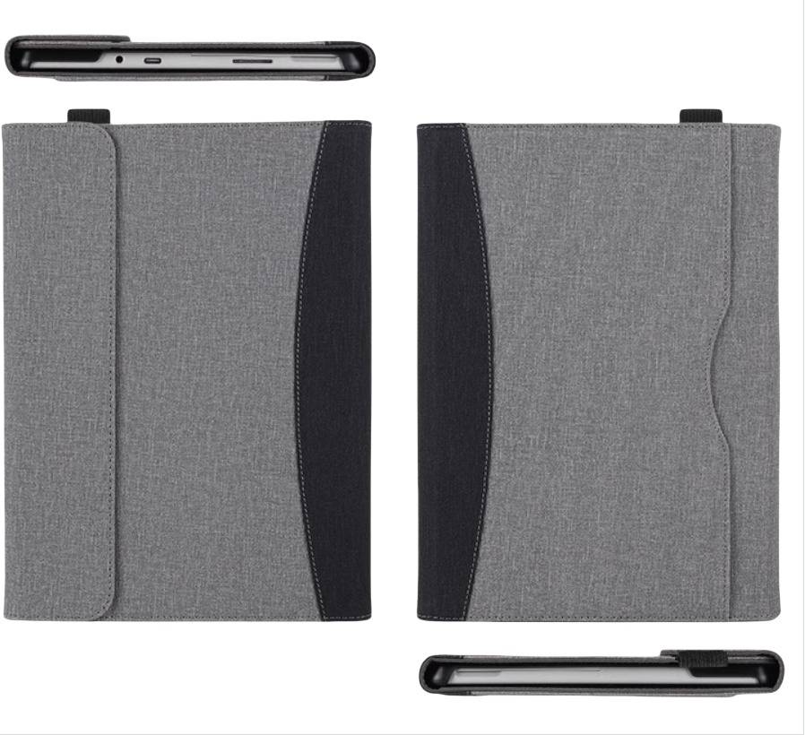 Kompatibel mit surfac Pro4/5/6/7 Hartschale Tablet-Schutzhülle - PU-Leder, verstellbarer Mehrwinkelständer, Stift-Halter