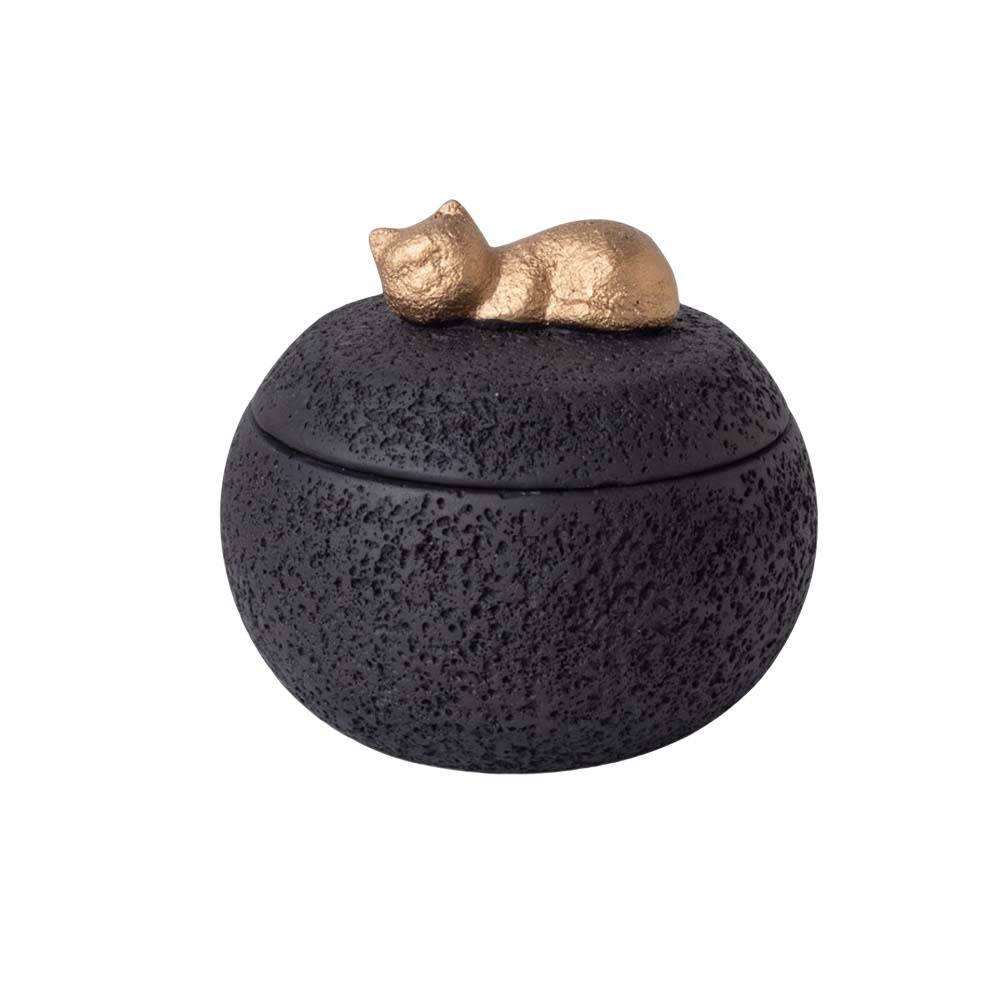 Tierbestattungsurne für Haustier Asche Black
