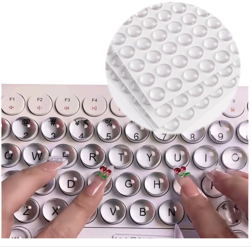 Transparente Nagelschutz-Tastaturaufkleber – Tippen leicht gemacht