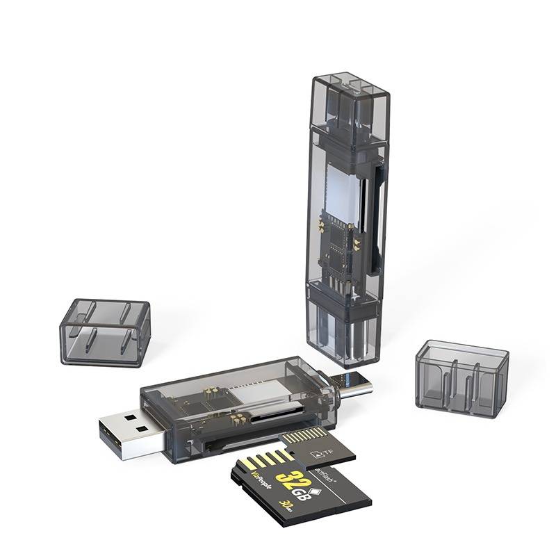 Type-C + USB Dual-Kartenleser