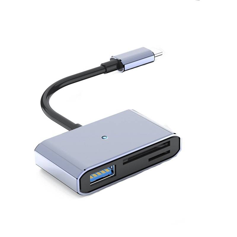 Type-C zu SD/TF Dual Card Reader mit USB