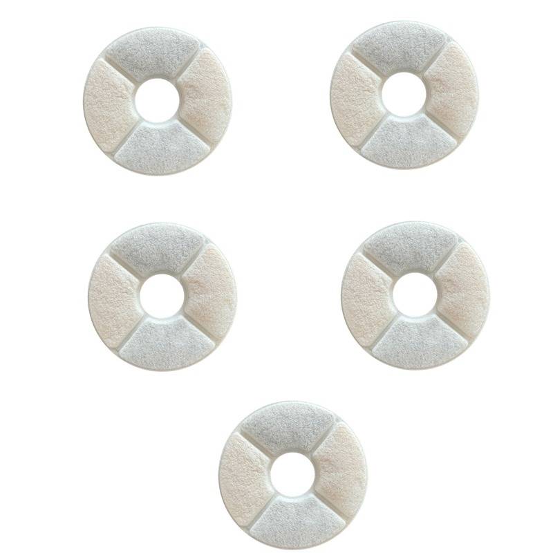 Ersatzfilter für Haustier-Trinkbrunnen – Runde Blütenform 12,6 cm (5er-Pack)