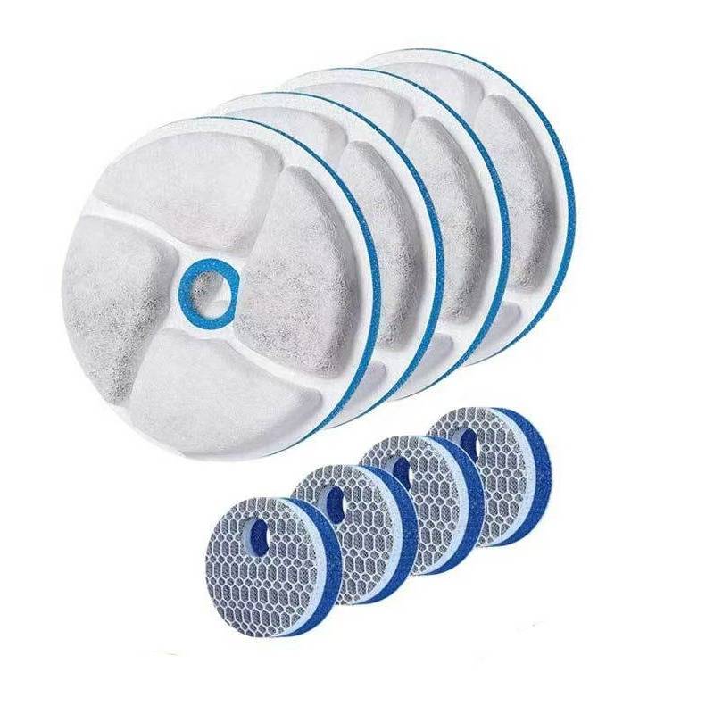 Ersatzfilter für Haustier-Trinkbrunnen mit rundem Schwamm (5er-Pack) - Für die Hydratation Ihres Haustieres