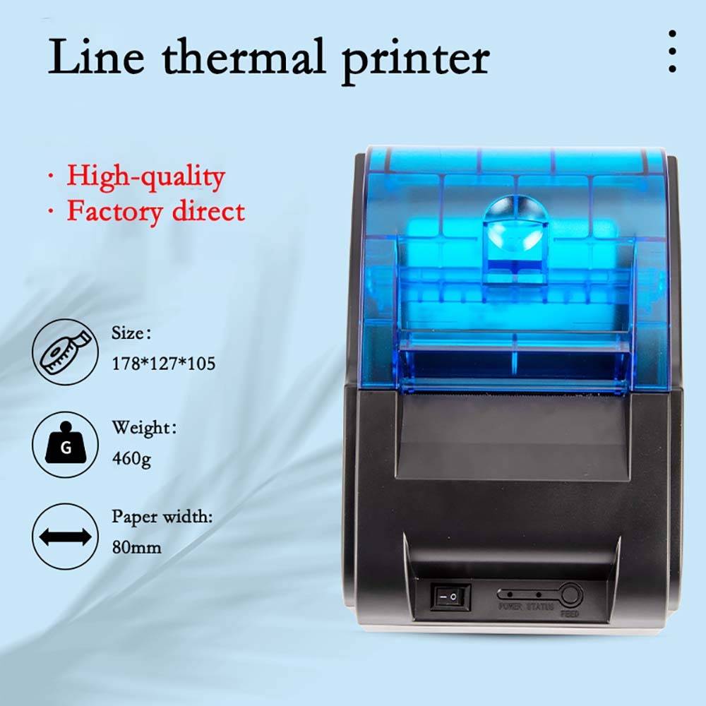 80mm Thermobon-Drucker - USB & Bluetooth Konnektivität