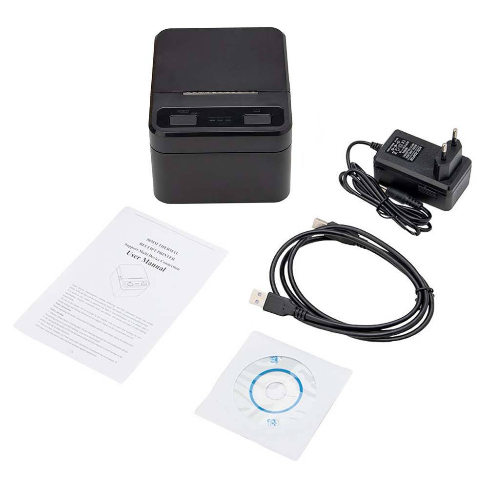 58mm USB+Bluetooth Thermobondrucker – Schneller, portabler POS-Drucker für Android, iOS &amp; Windows Black