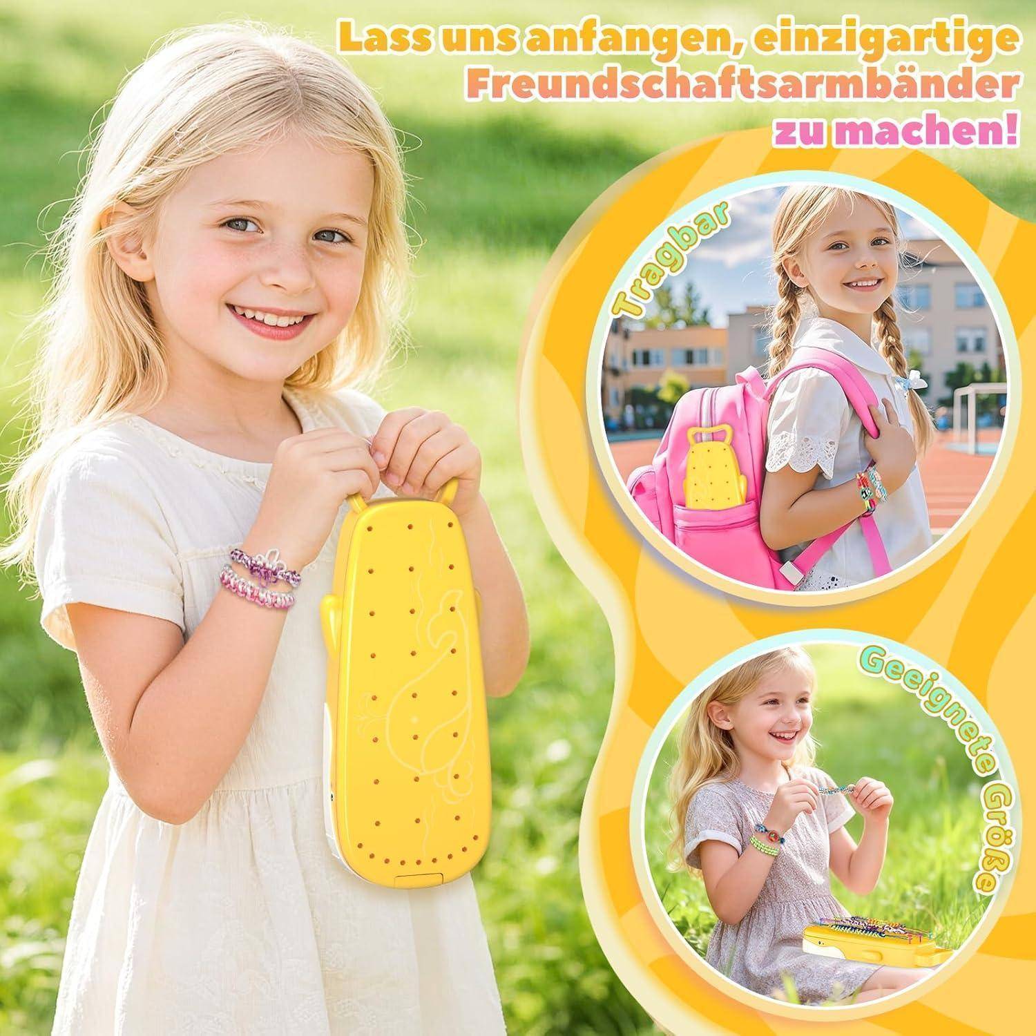 Euclidean Cube Freundschaftsarmbänder Selber Machen für Mädchen 6-12 Jahre | Armbänder Selber Machen, DIY Basteln für 16 Armbänder, Gelb Wal-Auf