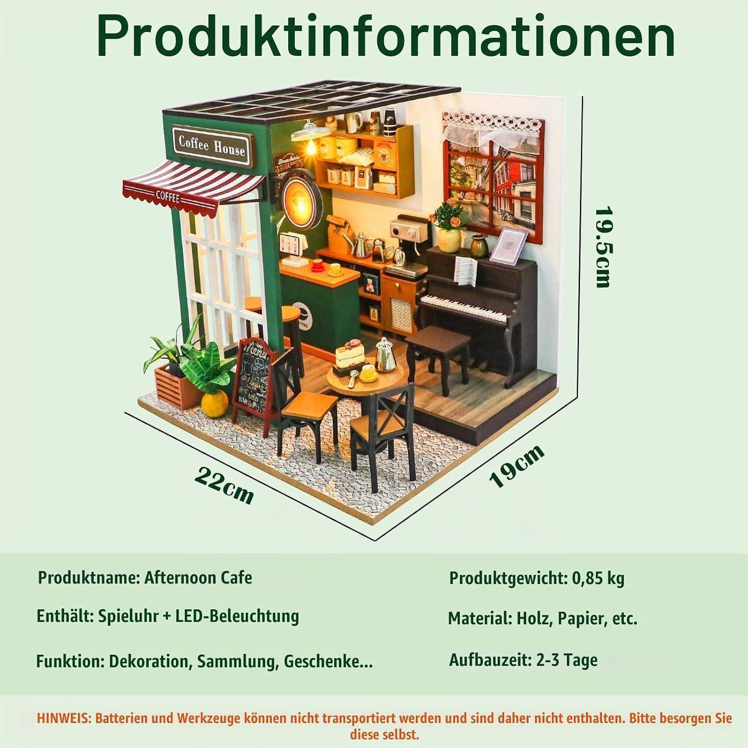 Produktinformation für das Miniaturmodell „Afternoon Cafe