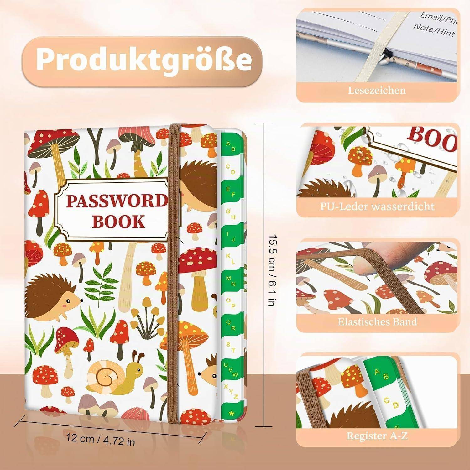 Produktgrößengrafik für ein 