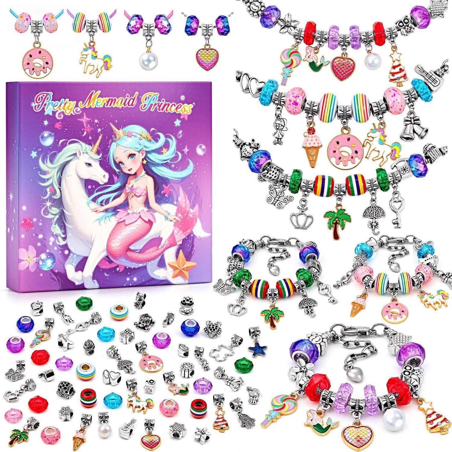 Tomylv Einhorn Geschenke für Mädchen, Adventskalender Mädchen, Bastelset Kinder, Weihnachtsgeschenke für Kinder, Geburtstagsgeschenke Ostergeschen