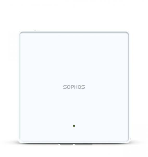 Weiße Sophos-Netzwerksicherheitsappliance mit einer einzelnen Statusleuchte an der Vorderseite