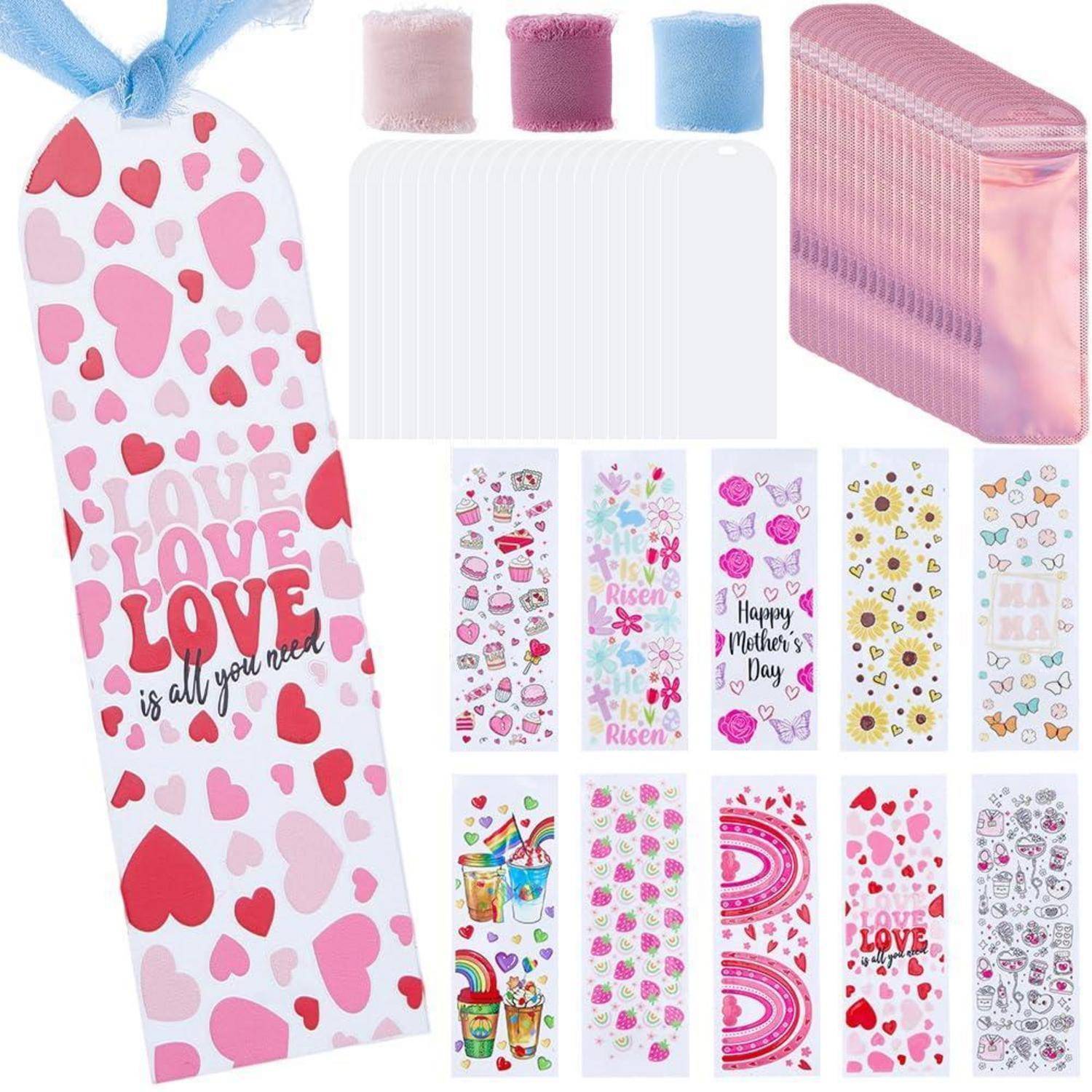 Herzförmiges Geschenkverpackungsset mit großer 