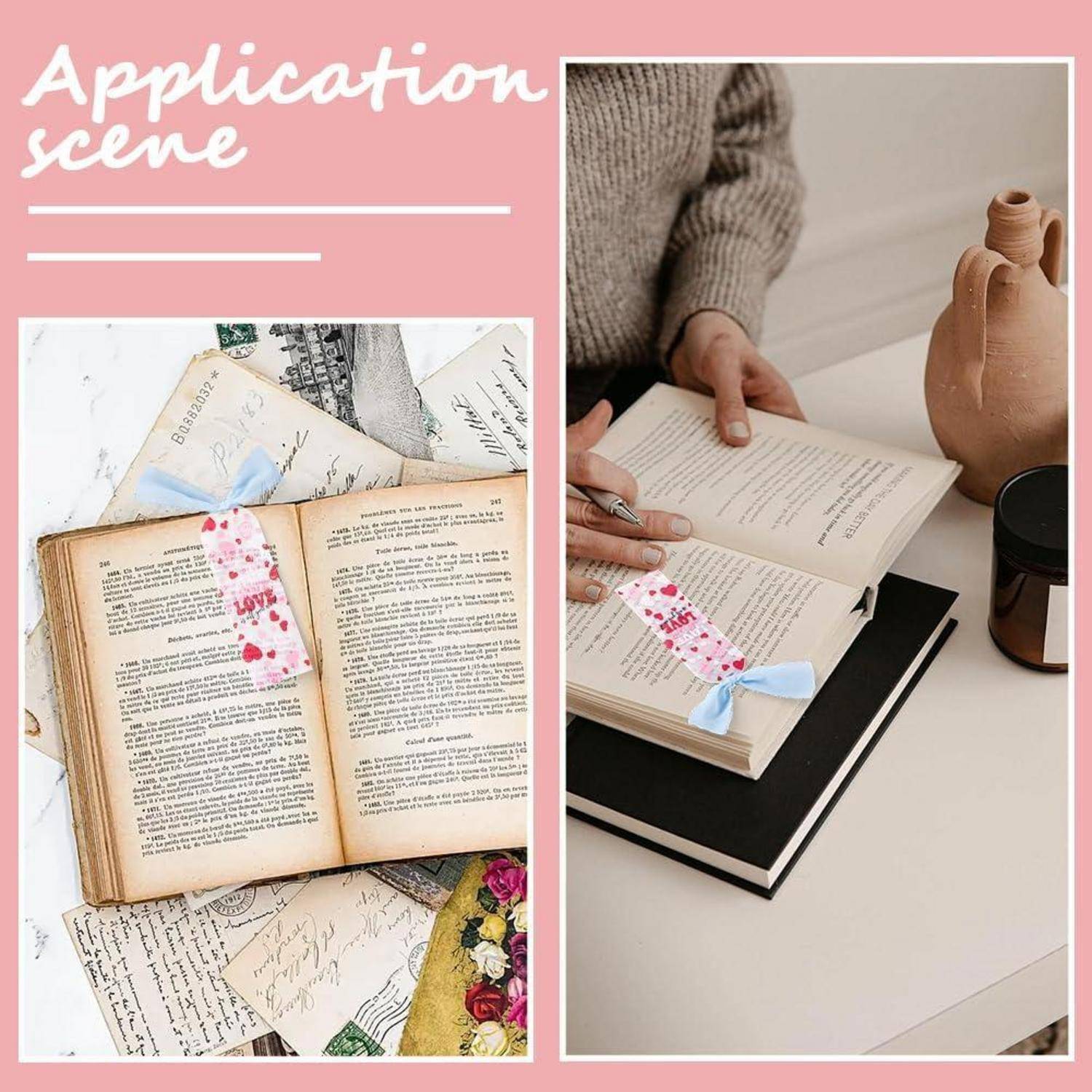 Rosa Werbegrafik mit dem Titel „Anwendungsszenario