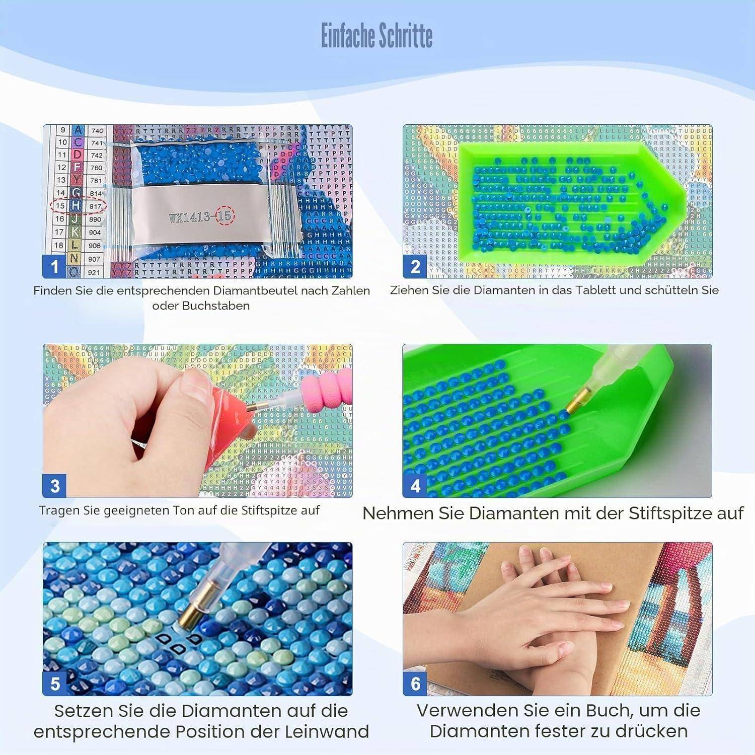 MEIYUDA Diamond Painting Londoner Stadtansicht, 5D Diamond Painting Erwachsene Kinder, DIY Set Erwachsene Diamant Painting Bilder, DIY Handwerk