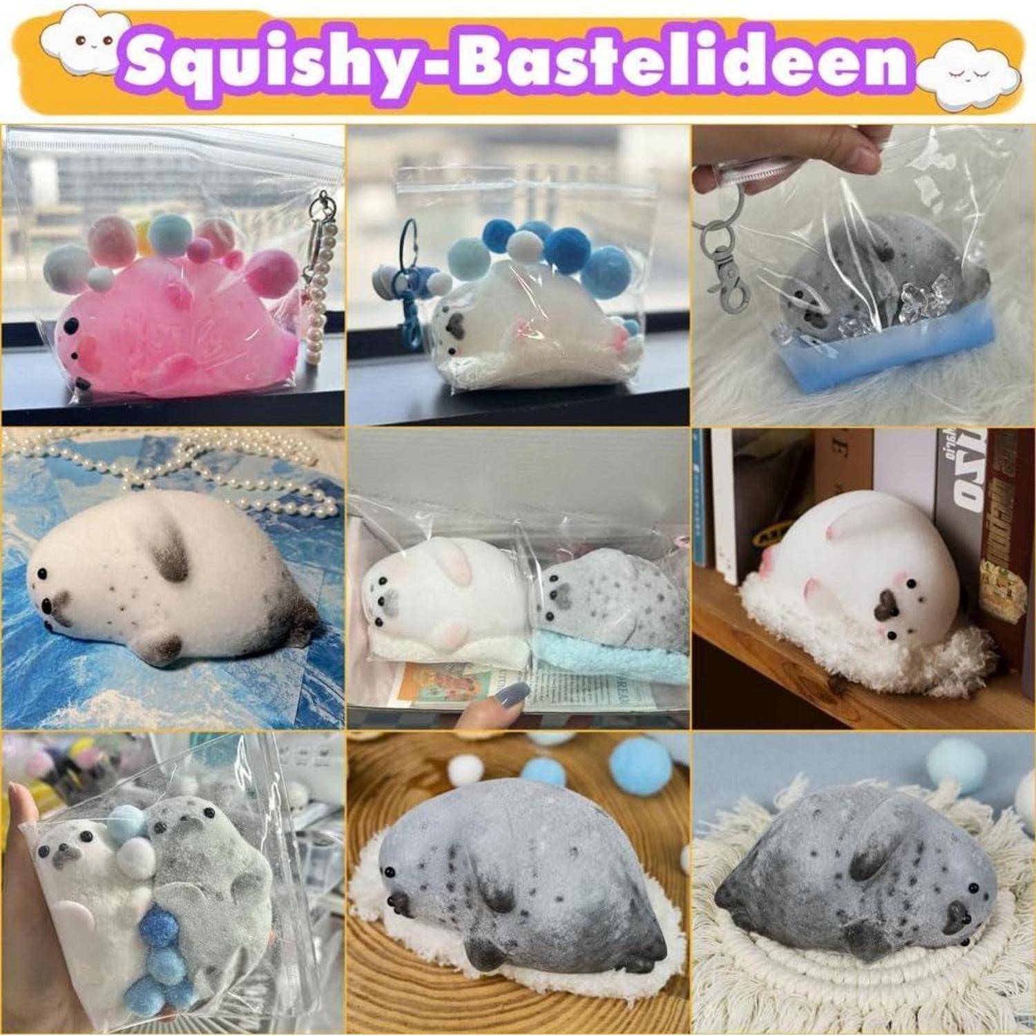Collage von „Squishy-Bastelideen
