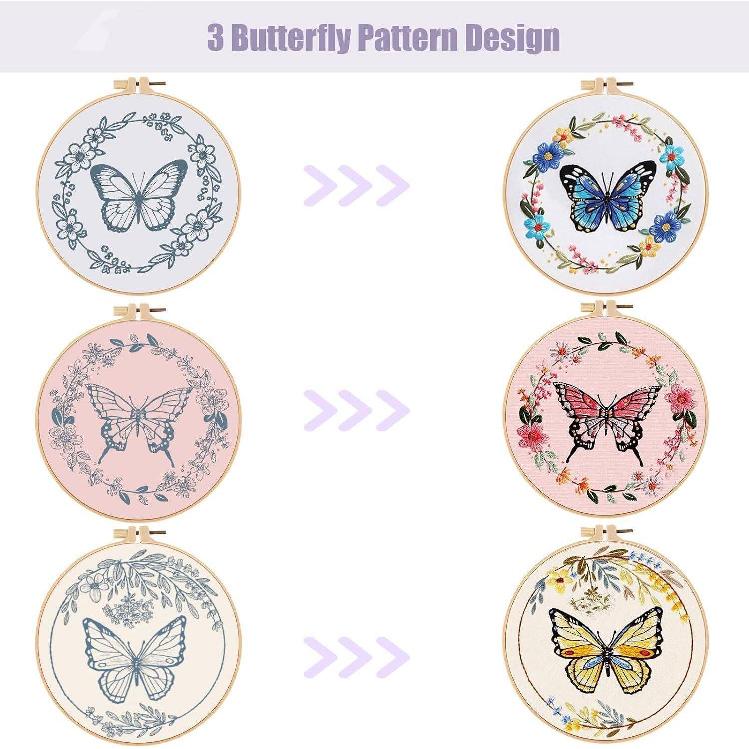 „3 Butterfly Pattern Design