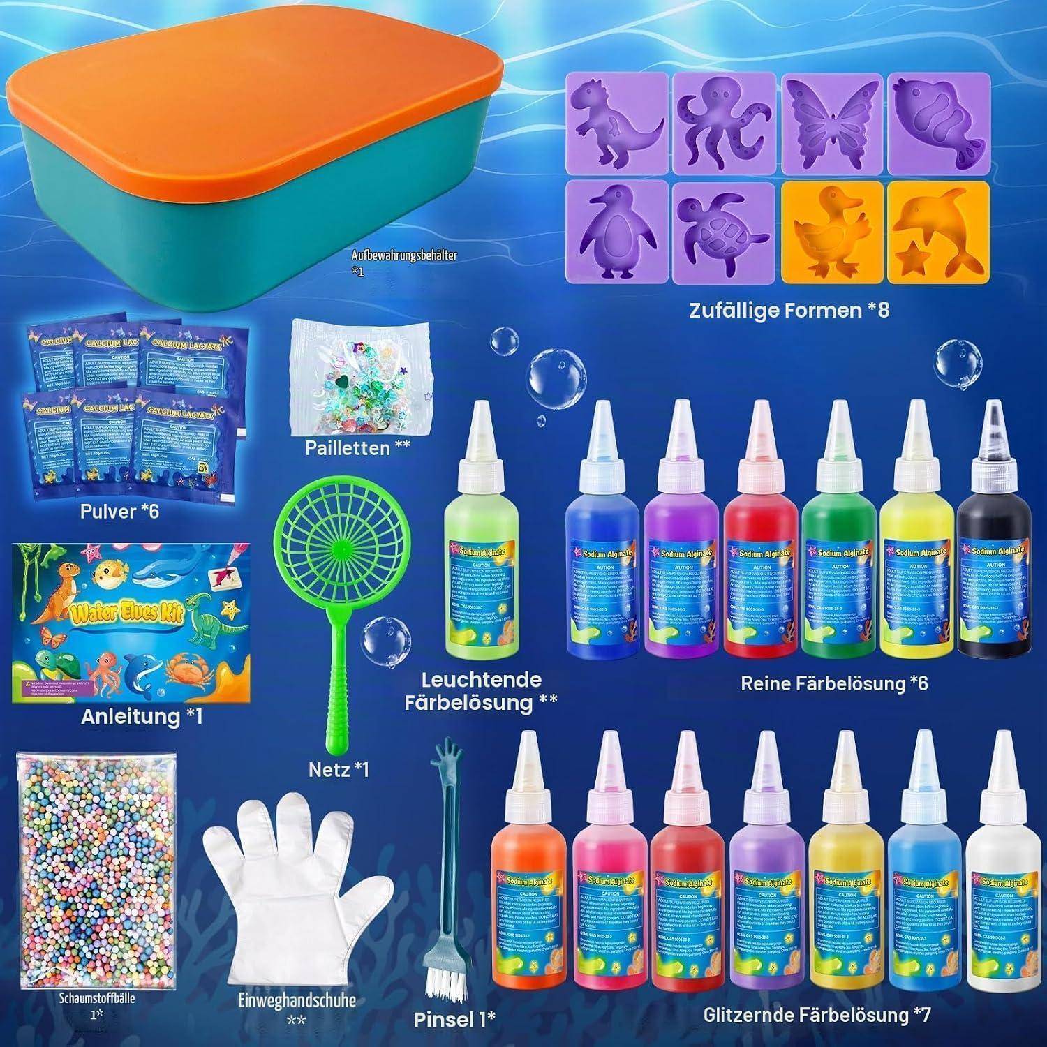 JOPSHEEN Magic Water Elf, 14 Farben DIY Aqua Fairy Bastelset für Kinder | Kreatives Spielzeug für Mädchen Jungen