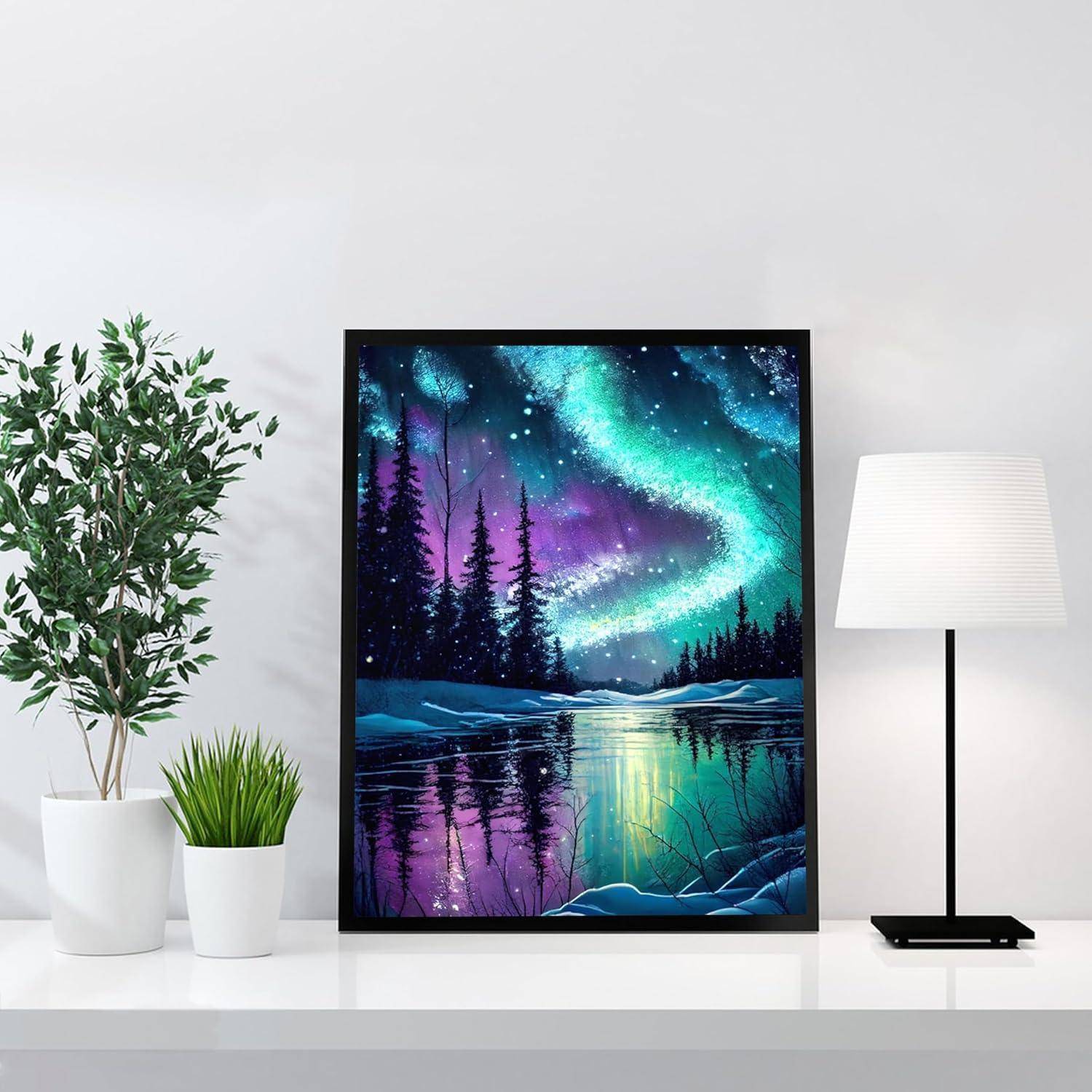 FLAJZ Diamond Painting, 5D Diamant Painting Bilder, DIY Diamond Painting Erwachsene und Kinder, Mosaikherstellung Bastelset für Haus Wand Dekoration